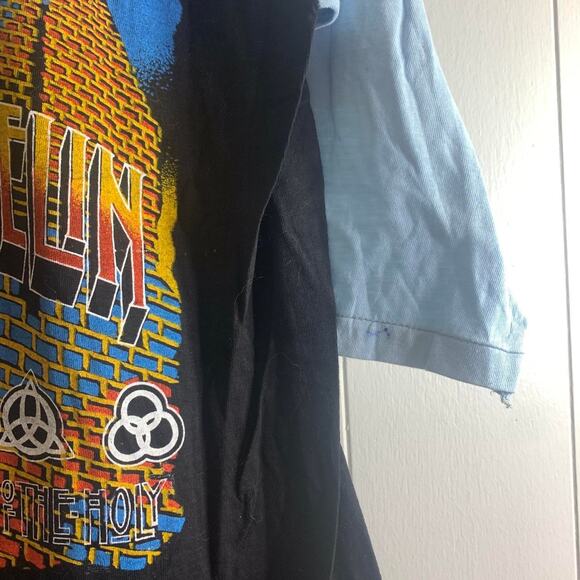 1981 LED ZEPPELIN Houses Of The Holy double sided raglan 3/4 sleeve tee shirt L - Picture 6 of 8